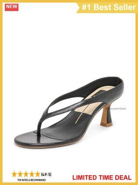 Women's Leather Stiletto Heeled Slingback Sandals Open Toe Slip On Dressy
